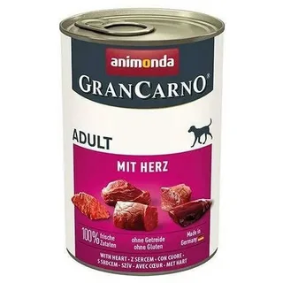 ANİMONDA GRANCARNO YÜREKLİ YETİŞKİN KÖPEK KONSERVESİ 400G