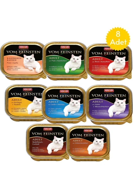 Animonda Karışık Kedi Konservesi 100 gr x 8