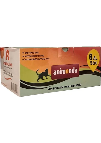 Animonda Vom Feinsten Karışık Yavru Kedi Konservesi 6 Al 5 Animonda Vom Feinsten Karışık Yavru Kedi Konservesi 6 Al 5