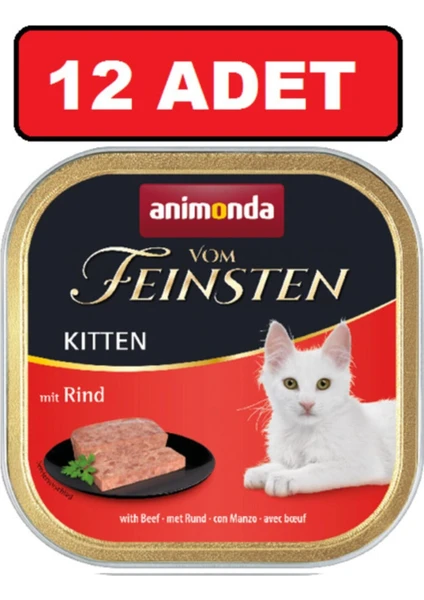 Animonda Vom Feinsten Kitten Yavru Kedi Sığır Etli Kedi Konserve Yaş Mama