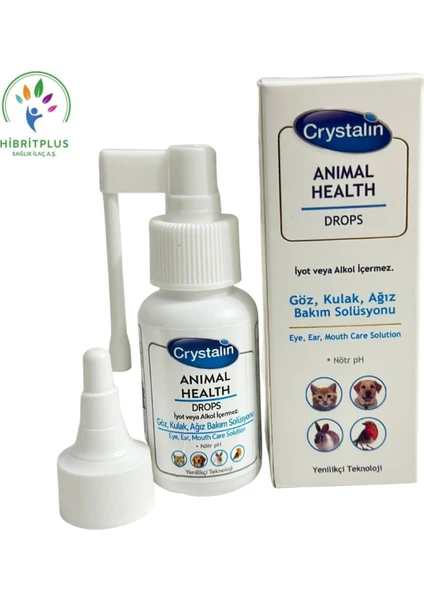 Crystalin Animal Health Drops Göz, Kulak, Ağız Bakım Temizleme Solüsyonu 50 Crystalin Animal Health Drops Göz, Kulak, Ağız Bakım Temizleme Solüsyonu 50
