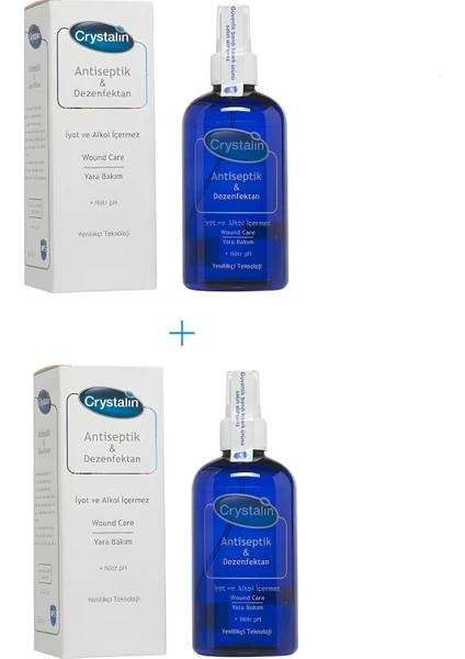 Crystalin Animal Health Kedi Köpek için 200 ml ( Yara Bakım Solüsyonu ve Dezenfektan )-(2 Adet ) Crystalin Animal Health Kedi Köpek için 200 ml ( Yara Bakım Solüsyonu ve Dezenfektan )-(2 Adet )