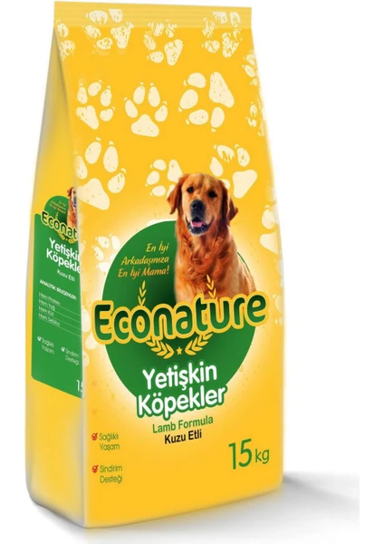 Econature Kuzu Etli Yetişkin Köpek Maması - 15 kg Econature Kuzu Etli Yetişkin Köpek Maması - 15 kg