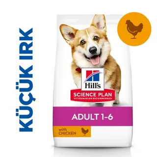 HİLL'S SP TAVUKLU KÜÇÜK VE MİNİ IRK YETİŞKİN KÖPEK MAMASI 3KG