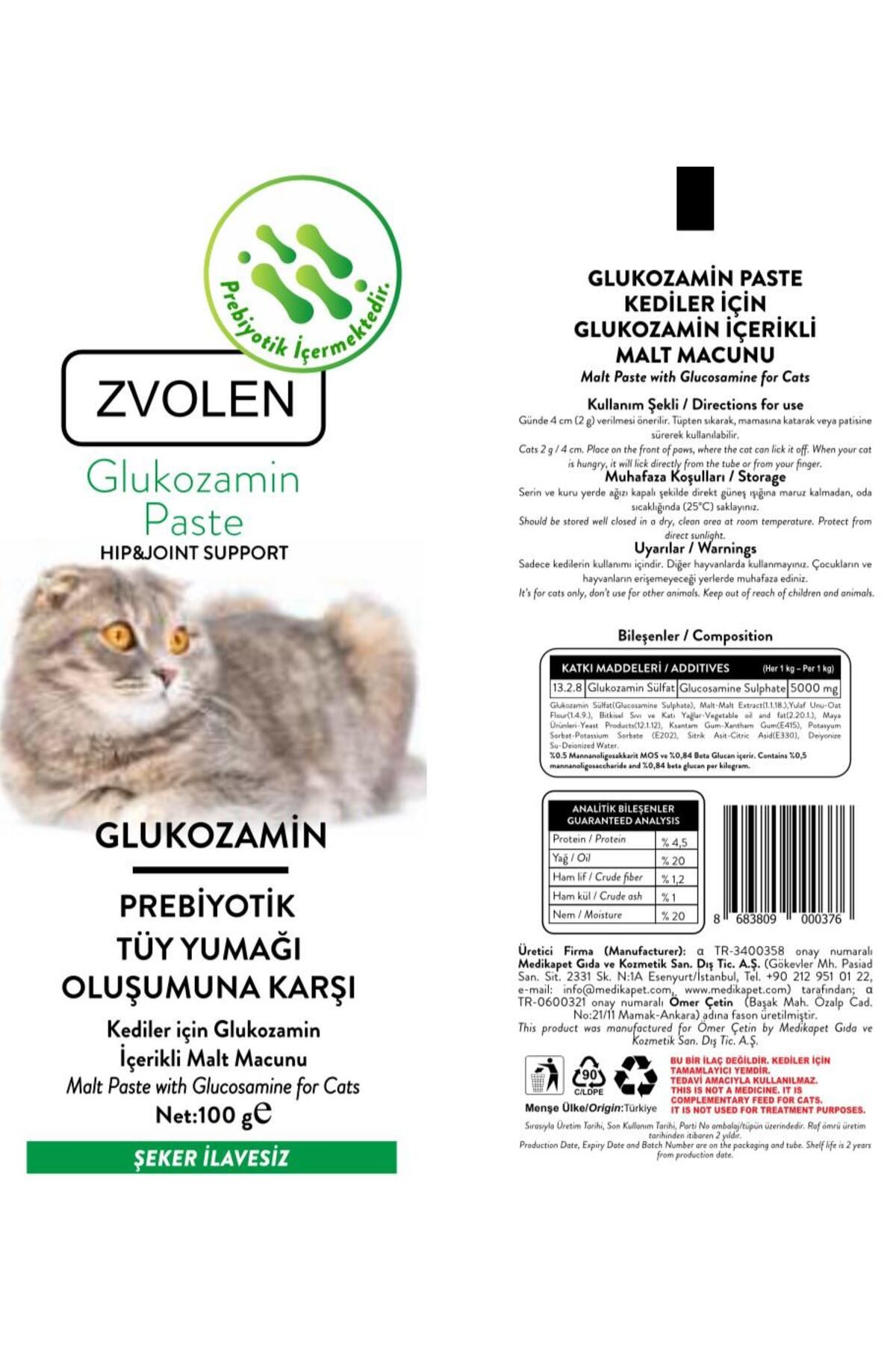 Kedi Glukozamin Içerikli Malt Macun / Eklem Sağlığı Destekleyici Paste 100 G Kedi Glukozamin Içerikli Malt Macun / Eklem Sağlığı Destekleyici Paste 100 G