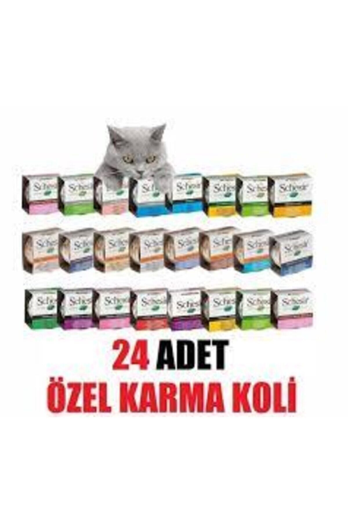 Konserve Yetişkin Kedi Maması 24 Adet Karma Paket Konserve Yetişkin Kedi Maması 24 Adet Karma Paket