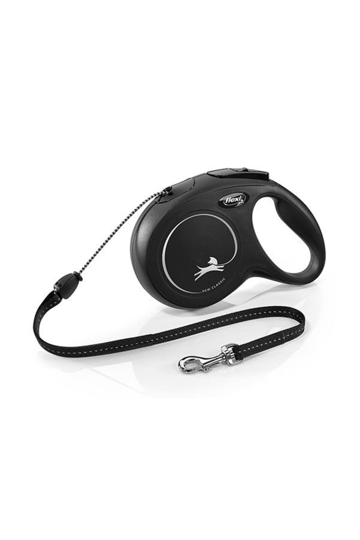 New Classic İp Otomatik Köpek Gezdirme Tasması Medium Siyah 8 Mt New Classic İp Otomatik Köpek Gezdirme Tasması Medium Siyah 8 Mt