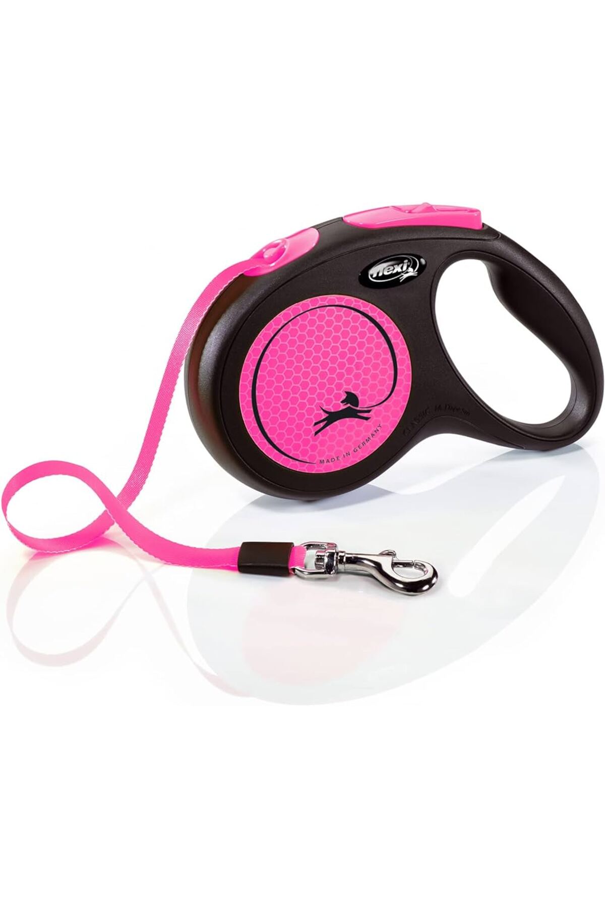 New Neon Pembe 5 metre Şerit Köpek Uzatma Tasma New Neon Pembe 5 metre Şerit Köpek Uzatma Tasma