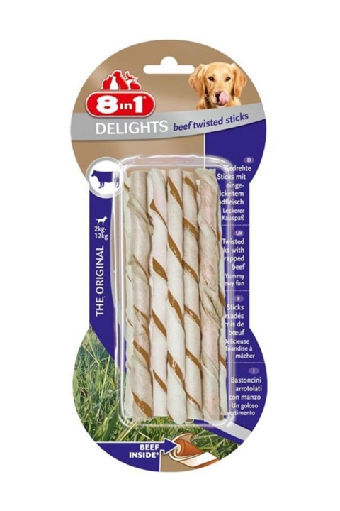 8 In 1 Delights Twisted Biftekli Burgu Ağız Bakım Kemiği 55 Gr