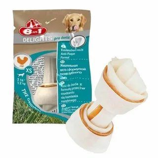 8IN1 DELİGHTS PRO DENTAL DİŞ SAĞLIĞI İÇİN KÖPEK ÖDÜL KEMİĞİ TAVUKLU XS - 84GR