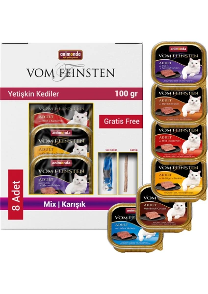 Animonda Karışık Yaş Kedi Maması 8X100