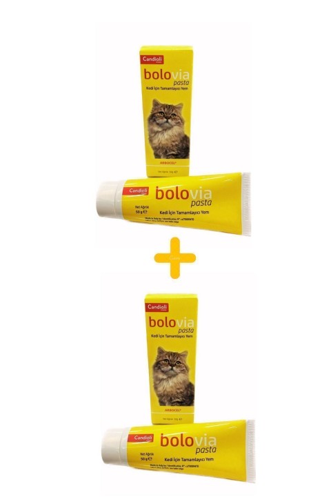 Bolovia Pasta Kediler Için Tamamlayıcı Malt Pastası 50g blvia (2 ADET )