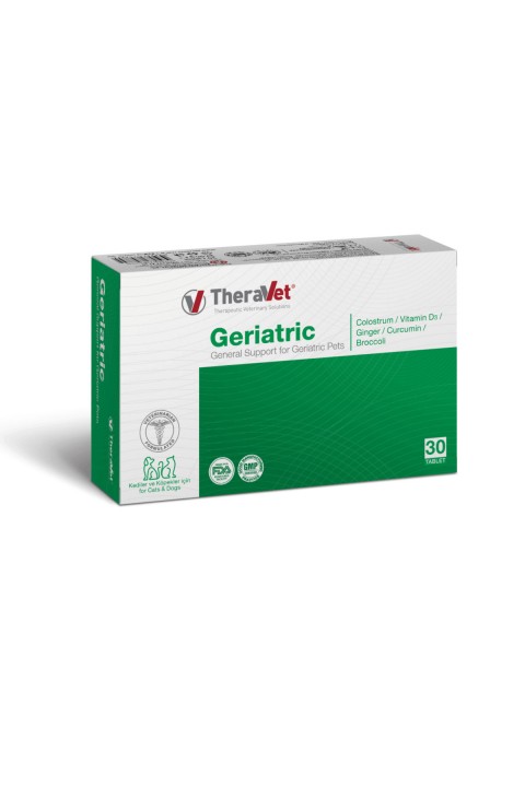 Geriatric 30 Tablet Kediler & Köpekler için.