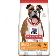 HİLL'S SP LİGHT TAVUKLU ORTA IRK YETİŞKİN KÖPEK MAMASI 14KG