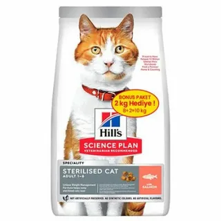 HİLL'S SP SOMON KISIRLAŞTIRILMIŞ YETİŞKİN KEDİ MAMASI  8+2 KG
