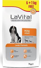 LAVİTAL KUZU ETLİ KÜÇÜK IRK YETİŞKİN KÖPEK MAMASI 6+1KG HEDİYELİ