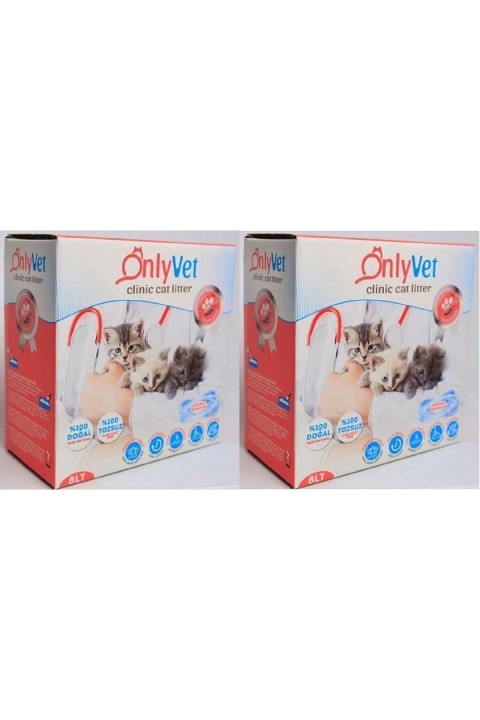 Natural Tozsuz Kedi Kumu Clinic Kedi Kumu Premium kedi kumu 8 litre 2 adet