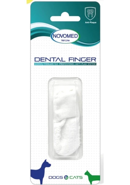Novomed Dental Finger Köpek ve Kediler Için Diş Temizleyici