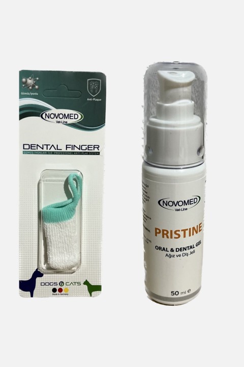 Pristine | Dental Finger | 2 lü Paket | Ağız ve Diş Sağlığı | Kedi | Köpek