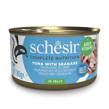 SCHESİR JELLY TON BALIĞI VE LEVREK JÖLE İÇİNDE YETİŞKİN KEDİ KONSERVESİ 85G