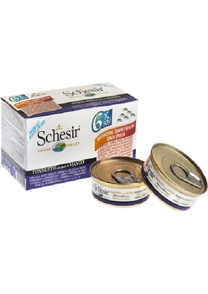 Schesir Multipack Beef Sığır Etli Jelly Kedi Konservesi 6 x 50 gr