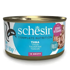 SCHESİR TON BALIKLI PİŞİRME SUYUNDA YETİŞKİN KEDİ KONSERVESİ 85G