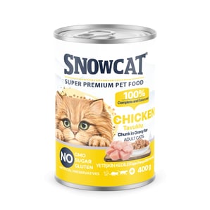 SNOW CAT PREMİUM PARÇA TAVUK ETLİ 400GR