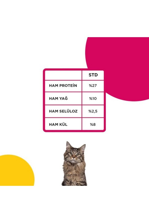 Tavuklu Yetişkin Kedi Maması Sarı Ambalaj 15 Kg