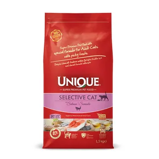 UNIQUE CAT ADULT SELECTİVE SOMONLU 1,5KG