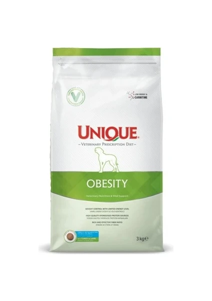 UNIQUE DOG VET DİET OBESİTY 3KG