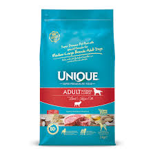 Unique Kuzu Etli Orta ve Büyük Irk Yetişkin Köpek Maması 3 KG