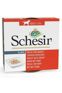 SCHESİR JELLY TAVUK FİLETO VE SIĞIR JÖLE İÇİNDE YETİŞKİN KÖPEK KONSERVESİ 150G SCHESİR JELLY TAVUK FİLETO VE SIĞIR JÖLE İÇİNDE YETİŞKİN KÖPEK KONSERVESİ 150G