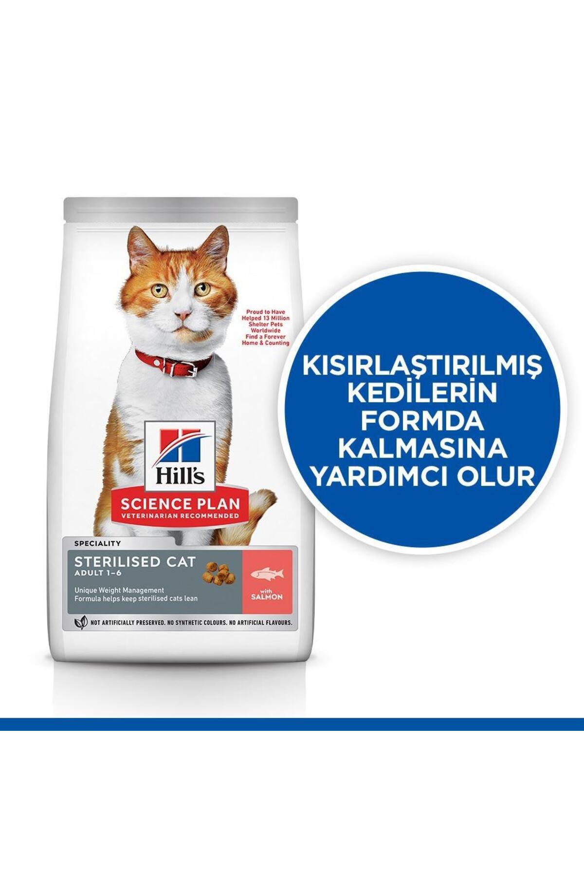 SCIENCE PLAN Kısırlaştırılmış Yetişkin Somonlu Kedi Maması 1,5 kg SCIENCE PLAN Kısırlaştırılmış Yetişkin Somonlu Kedi Maması 1,5 kg