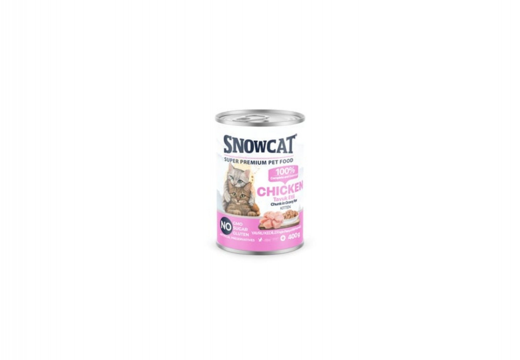 SNOW CAT PREMİUM PARÇA YAVRU TAVUK ETLİ 400GR
