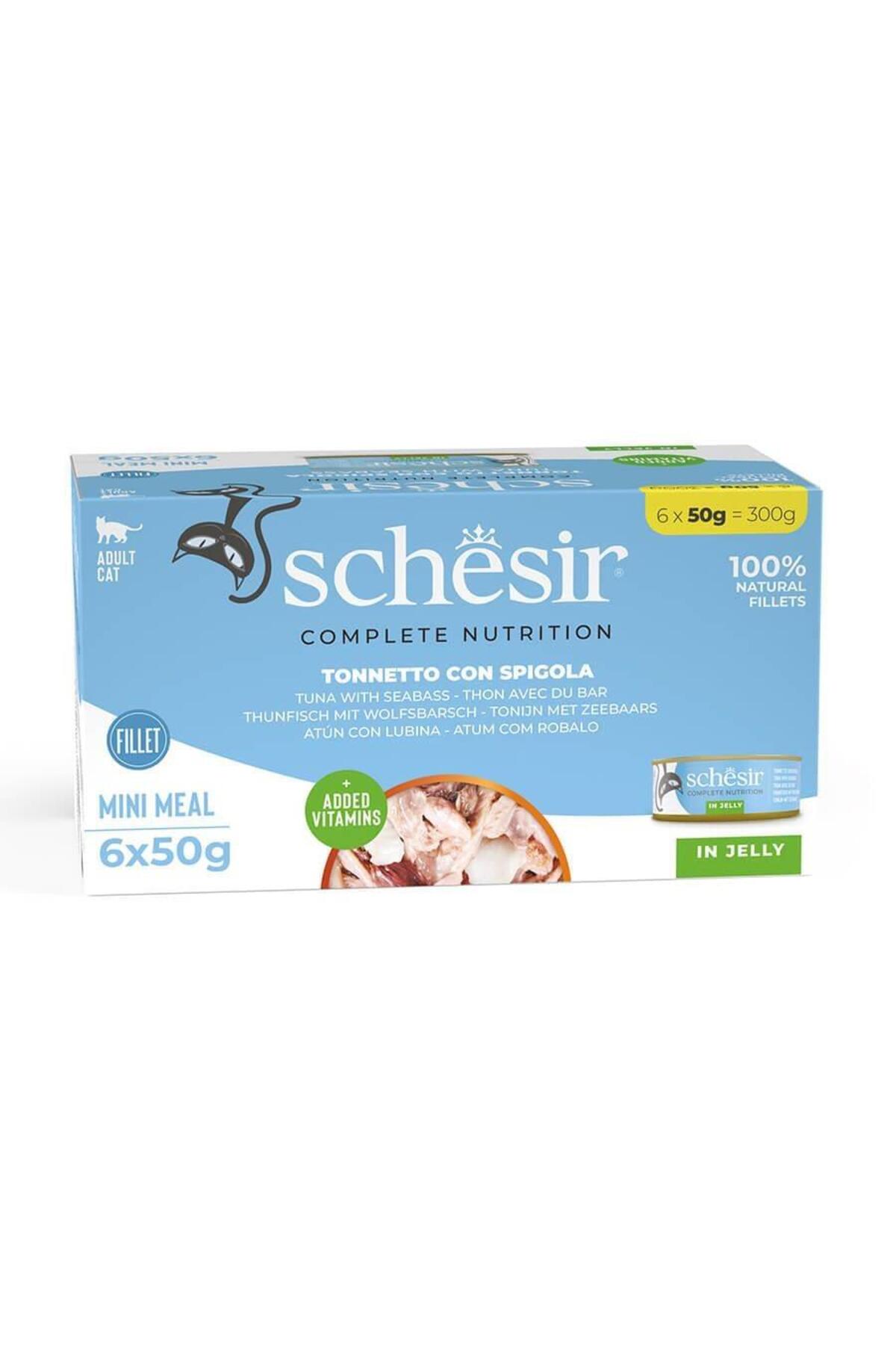 Tam ve Dengeli Ton Balığı ile Levrekli Jöle İçinde Kedi Konservesi Multipack 6x50g Tam ve Dengeli Ton Balığı ile Levrekli Jöle İçinde Kedi Konservesi Multipack 6x50g