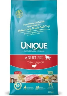 UNIQUE DOG ADULT MEDİUM & LARGE KUZULU 12KG UNIQUE DOG ADULT MEDİUM & LARGE KUZULU 12KG
