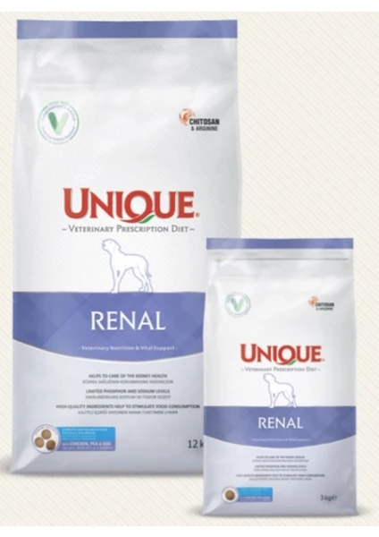 Unique Renal Köpek Maması 3 kg Unique Renal Köpek Maması 3 kg